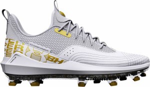 アンダーアーマー メンズ 野球 スパイク Under Armour Men's Harper 7 Elite TPU Baseball Cleats - White/Grey