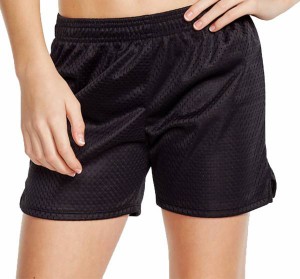 ソフィー キッズ ショートパンツ Soffe Girls' Team Mesh Shorts - Black