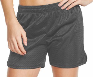 ソフィー キッズ ショートパンツ Soffe Girls' Team Mesh Shorts - Gunmetal