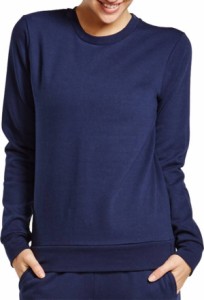 ソフィー レディース スウェットシャツ Soffe Juniors' Core Fleece Crew Sweatshirt - Navy