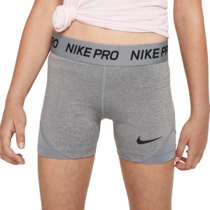 ナイキ キッズ ショートパンツ Nike Pro Girls' 4'' Shorts - Carbon Heather