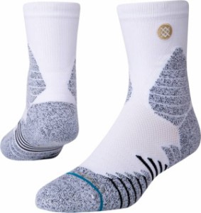 スタンス メンズ バスケットボール ソックス 靴下 Stance Adult Icon Hoops Quarter Socks - White