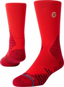 スタンス メンズ バスケットボール ソックス 靴下 Stance Adult Icon Hoops Crew Socks - Red