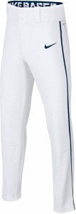ナイキ キッズ 野球 パンツ Nike Boys' Swoosh Piped Dri-FIT Baseball Pants - White/Navy