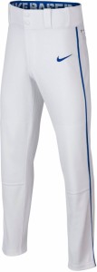 ナイキ キッズ 野球 パンツ Nike Boys' Swoosh Piped Dri-FIT Baseball Pants - White/Royal
