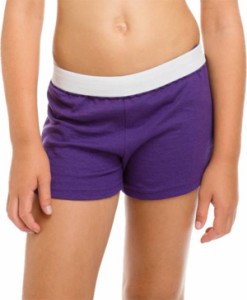 ソフィー キッズ ショートパンツ Soffe Girls' Cheer Shorts - Purple TG