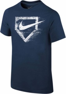 ナイキ キッズ Tシャツ Nike Boys' Core Short Sleeve Graphic T-Shirt - Navy