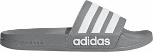 アディダス メンズ サンダル adidas Men's Adilette Shower Slides - Grey/White