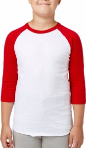 アディダス キッズ 野球 アンダーシャツ adidas Youth Triple Stripe 3/4 Sleeve Baseball Practice Shirt - Red Tango