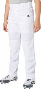 アディダス キッズ 野球 パンツ adidas Boys' Triple Stripe Open Bottom Baseball Pants - White