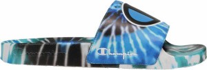 チャンピオン メンズ サンダル Champion Men's IPO Tie Dye Slides - Black/Blue