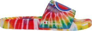 チャンピオン メンズ サンダル Champion Men's IPO Tie Dye Slides - Rainbow