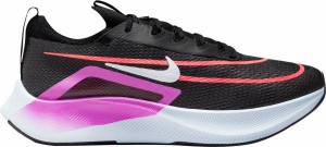 ナイキ メンズ ランニングシューズ Nike Men's Zoom Fly 4 Road Running Shoes - Black/Violet