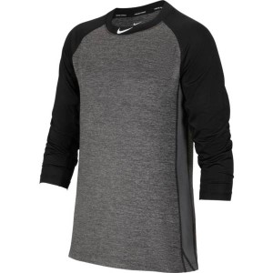 ナイキ キッズ 野球 ラグランTシャツ Nike Boys' Baseball Pro Cool Raglan Tee - Black/Grey
