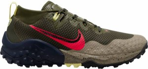 ナイキ メンズ ランニングシューズ Nike Men's Wildhorse 7 Trail Running Shoes - Khaki/Red