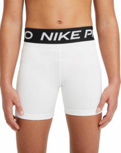 ナイキ キッズ ショートパンツ Nike Girls' Pro 3” Shorts - White