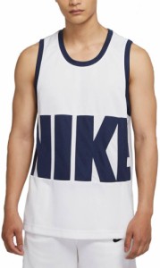 ナイキ メンズ タンクトップ Nike Men's Dri-FIT Basketball Jersey - White/Midnight Navy