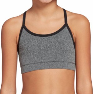 ディックス キッズ スポーツブラ DSG Girls' Seamless Sports Bra - Dark Heather Grey