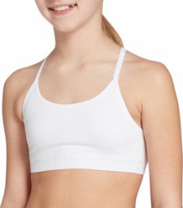 ディックス キッズ スポーツブラ DSG Girls' Seamless Sports Bra - Pure White