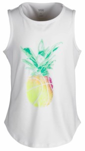 ディックス キッズ タンクトップ DSG Girls' Graphic Tank Top - Pure White/Pineapple