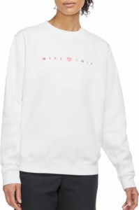 ナイキ レディース スウェットシャツ Nike Women's Golf Crew Long Sleeve Top - White