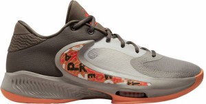 ナイキ メンズ バッシュ Nike Zoom Freak 4 Basketball Shoes - Grey/Orange/Grey