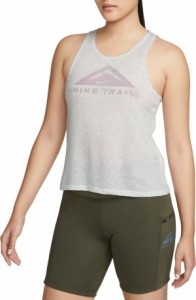 ナイキ レディース タンクトップ NIKE Women's DRI-FIT Trail Running Tank Top - Lt Smoke Grey