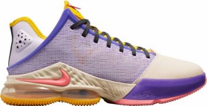 ナイキ メンズ バッシュ Nike LeBron 19 Low Basketball Shoes - Purple/Pink