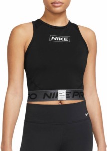 ナイキ レディース タンクトップ Nike Pro Women's Dri-FIT Cropped Tank Top - Black