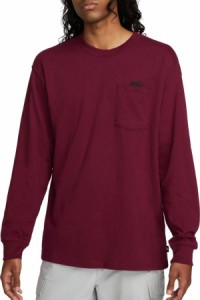 ナイキ メンズ Tシャツ 長袖 ロンT Nike Sportswear Premium Essentials Men's Long-Sleeve Pocket T-Shirt - Dark Beetroot
