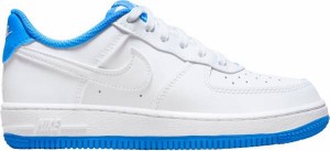 ナイキ キッズ ジュニア スニーカー Nike Kids' Preschool Air Force 1 Shoes - White/Lt Photo Blue