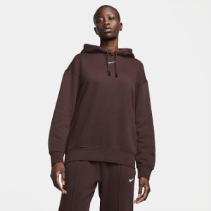 ナイキ レディース パーカー Women's Nike Sportswear Essential Collection Fleece Hoodie - Brown Basalt/White