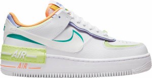 ナイキ レディース スニーカー Nike Women's Air Force 1 Shadow Shoes - White/Peach Cream