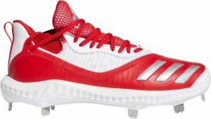 アディダス メンズ 野球 シューズ スパイク adidas Icon V Bounce Iced Out Metal Baseball Cleats - Red/White