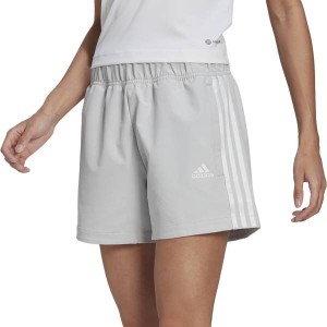 アディダス レディース トレーニングショーツ adidas Women's Tiro Woven Shorts - Light Grey/White