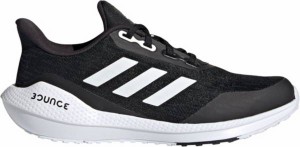 アディダス キッズ/レディース ランニングシューズ adidas Kids' EQ21 Run Shoes - Black/White