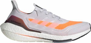 アディダス メンズ ランニングシューズ adidas Men's Ultraboost 21 Running Shoes - Grey/Orange