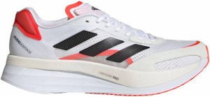 アディダス メンズ ランニングシューズ adidas Men's Adizero Boston 10 Running Shoes - White/Orange