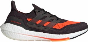 アディダス メンズ ランニングシューズ adidas Men's Ultraboost 21 Running Shoes - Black/Orange