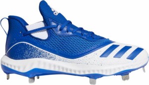 アディダス メンズ 野球 シューズ スパイク adidas Icon V Bounce Metal Baseball Cleats - Royal/White