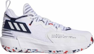 アディダス メンズ バッシュ adidas DAME 7 EXTPLY - White/Navy/Red