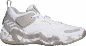アディダス メンズ イシュー３ バッシュ adidas D.O.N Issue #3 Basketball Shoes - White/Grey/White