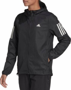 アディダス レディース ウィンドブレーカー adidas Women's Own the Run Hooded Running Windbreaker - Black