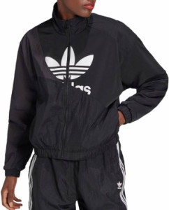 アディダス レディース ゴルフ ジャケット adidas Women's Adicolor Split Trefoil Track Top - Black