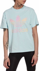 アディダス レディース Tシャツ 半袖 adidas Originals Women's Trefoil T-Shirt - Almost Blue