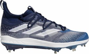 アディダス メンズ 野球 スパイク adidas Men's adizero Afterburner 9 NWV Metal Baseball Cleats - Navy/White