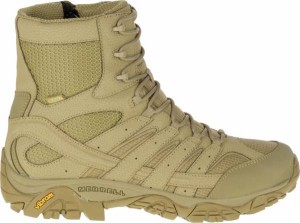 メレル メンズ タクティカルブーツ Merrell Men's Moab 2 8'' Waterproof Tactical Boots - Coyote