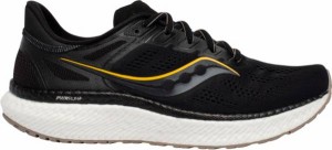 サッカニー メンズ ランニングシューズ Saucony Men's Hurricane 23 Running Shoes - Black/Gold