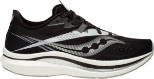サッカニー メンズ ランニングシューズ Saucony Men's Endorphin Pro 2 Running Shoes - Black/White