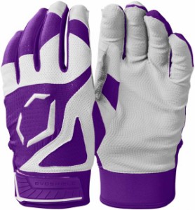 エボシールド メンズ バッティンググローブ Evoshield Adult SRZ 1 Batting Gloves - Purple